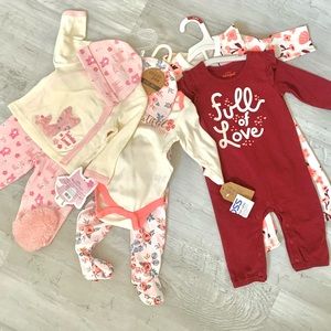 LOT 3-6 months baby girl sets